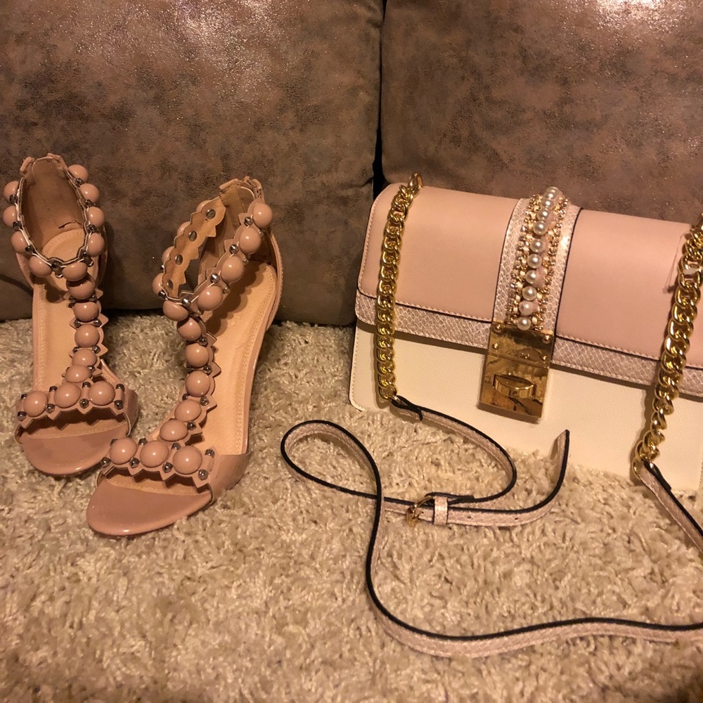 Cute blush color heels